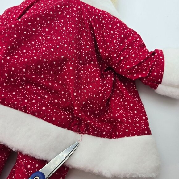 Vintage Handmade Santa Doll Plush Shelf Sitter Stuffed 22 Inches - Picture 7 of 15